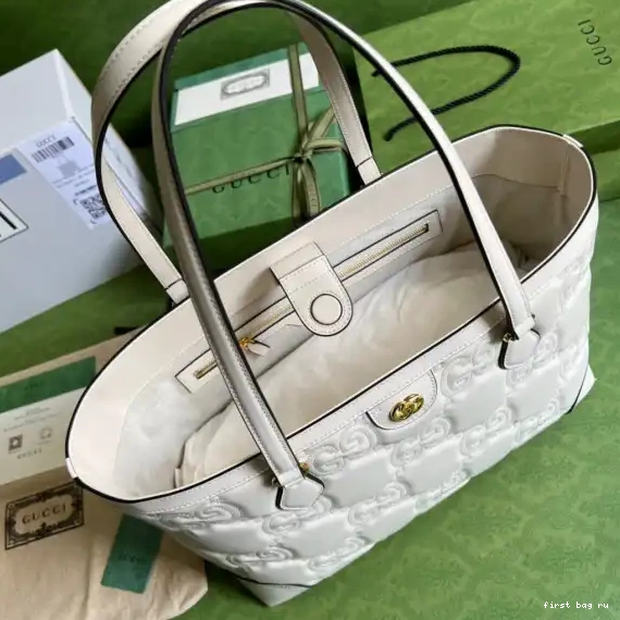 Firstbag ru GG medium GUCCI tote leather matelassé 0706